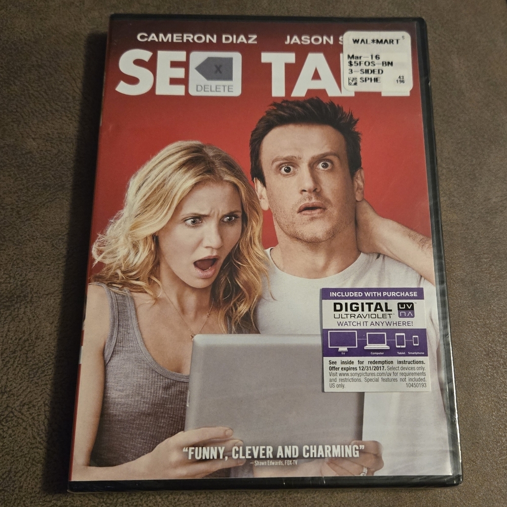 New "Sex Tape" DVD Rated R Cameron Diaz, Jason Segel 2014 Sony Columbia Pictures
